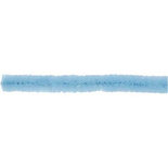Chenilledraad, blauw, L: 30 cm, dikte 6 mm, 50 stuk/ 1 doos
