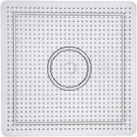 Onderplaat, transparant, afm 14,5x14,5 cm, 1 stuk