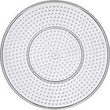 Onderplaat, transparant, grote cirkel, d: 15 cm, 1 stuk