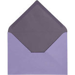 Envelop, donkerpaars/paars, afmeting envelop 11,5x16 cm, 100 gr, 10 stuk/ 1 doos