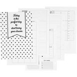 Planner / Bulletjournal pagina's, wit, afm 142x210 mm, 7 , 120 gr, 1 stuk/ 1 doos
