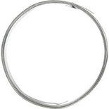 Alu draad, b: 15 mm, dikte 0,5 mm, zilver, plat, 2m
