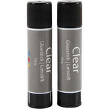 Transparante lijmstift, rond, 10 gr, 2 stuk/ 1 doos
