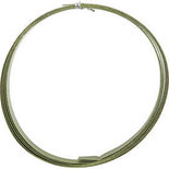 Alu draad, groen, plat, B: 15 mm, 0,5 mm, 2 m, 1 rol