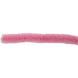 Chenilledraad, roze, L: 30 cm, dikte 6 mm, 50 stuk/ 1 doos