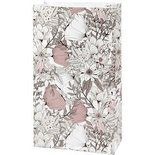 Papieren zakken, beige, bruin, roze, wit, H: 21 cm, afm 6x12 cm, 80 gr, 8 stuk/ 1 doos