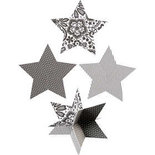 Sterren 3D, d 15 cm, 300 gr, 3 stuk/ 1 doos