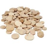 Houten knoop, d: 20-35 mm, dikte 4 mm, china berry, 320stuks