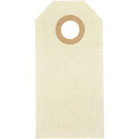 Cadeaulabels, crème, afm 3x6 cm, 250 gr, 1000 stuk/ 1 doos