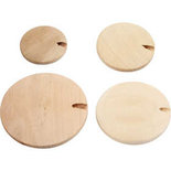 Houten knoop/kraal, d 20-35 mm, 320 stuk/ 1 doos