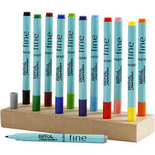 Berol Colourfine, diverse kleuren, d: 10 mm, lijndikte 0,3-0,7 mm, 12 stuk/ 1 doos
