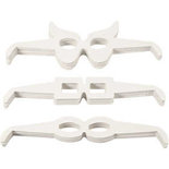 Brillen, wit, H: 4,5-10 cm, L: 32 cm, 230 gr, 160 stuk/ 1 doos