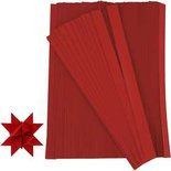 Vlechtstroken, rood, L: 45 cm, B: 10 mm, d: 4,5 cm, 500 stroken/ 1 doos