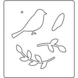 Snijmal, vogel, afm 14x15,25 cm, dikte 15 mm, 1 stuk