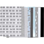 Design papierblok, zwart, blauw, grijs, wit, afm 21x30 cm, 120+128 gr, 24 vel/ 1 doos