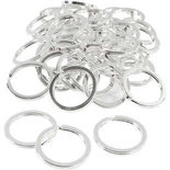 Sleutelring, verzilverd, d 28 mm, 50 stuk/ 1 doos