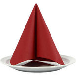 Servetten, wijnrood, afm 40x40 cm, 60 gr, 20 stuk/ 1 doos