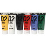 A-Color acrylverf, standaardkleuren, matt, 6x20 ml/ 1 doos