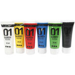 A-Color acrylverf, standaardkleuren, glossy, 6x20 ml/ 1 doos