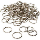 Sleutelhangers, d 25 mm, 100 stuk/ 1 doos