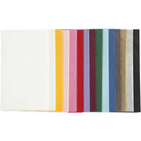 Tissuepapier, diverse kleuren, 50x70 cm, 14 gr, 15x2 vel/ 1 doos