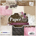Design papierblok, afm 15x15 cm, 170 gr, Winter Days, 36vellen
