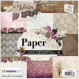 Design papierblok, afm 15x15 cm, 170 gr, , Winter Days, 36vellen