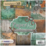 Design papierblok, afm 15x15 cm, 170 gr, Industrial 3.0, 36vellen