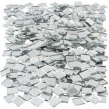 Spiegel mozaiek tegels, afm 10x10 mm, 500 stuk/ 1 doos