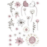 Labels, beige, roze, wit, afm 2,2-10 cm, 72 stuk/ 1 doos
