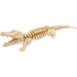 3D Houten constructie set, krokodil, afm 33x10x10 cm, triplex, 1stuk