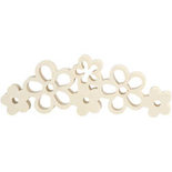 Bloemen - Home deco - Bloem - Triplex - Bruin - 30x10cm - Creotime - x Stuks