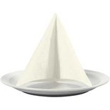 Servetten, off-white, witte achterkant, afm 33x33 cm, 20 stuk/ 1 doos