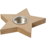 Waxinelichthouder, H: 18 mm, d: 15 cm, 1 stuk