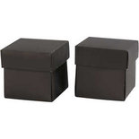 Vouwdoos, zwart, afm 5,5x5,5 cm, 250 gr, 10 stuk/ 1 doos
