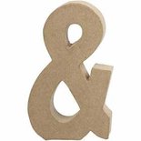 Teken, &, H: 19,9 cm, B: 11,5 cm, dikte 2,5 cm, 1 stuk