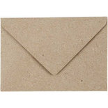 Gerecyclede Enveloppen, beige, afmeting envelop 7,8x11,5 cm, 120 gr, 50 stuk/ 1 doos