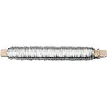 Bloemendraad, zilver, dikte 0,6 mm, 50 m/ 1 rol