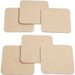 Onderzetters, afm 10x10 cm, 6 stuk/ 1 doos
