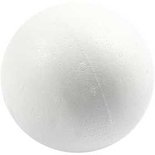Ballen, wit, d 12 cm, 25 stuk/ 1 zak