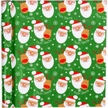 Inpakpapier, b: 70 cm, 80 gr, , kerstman, 4m