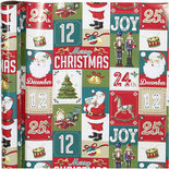 Inpakpapier, Engelse kerst, B: 70 cm, 80 gr, 4 m/ 1 rol