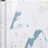 Inpakpapier, ijsberen kerstmis, B: 70 cm, 80 gr, 4 m/ 1 rol