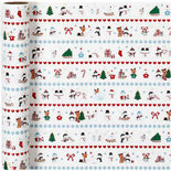Inpakpapier, polar fun, B: 70 cm, 80 gr, 4 m/ 1 rol