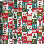 Inpakpapier, b: 57 cm, 80 gr, , Engelse kerst, 150m