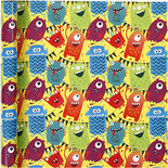 Inpakpapier, b: 57 cm, 80 gr, , monsters, 150m