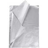 Tissuepapier, zilver, 50x70 cm, 14 gr, 25 vel/ 1 doos