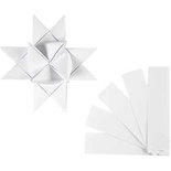 Vlechtstroken, wit, L: 100 cm, d: 18 cm, B: 40 mm, 40 stroken/ 1 doos