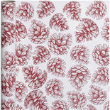 Inpakpapier, denneappels, B: 50 cm, 80 gr, 5 m/ 1 rol