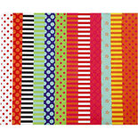 Glanspapier, diverse kleuren, patroon, 32x48 cm, 80 gr, 100 div vellen/ 1 doos